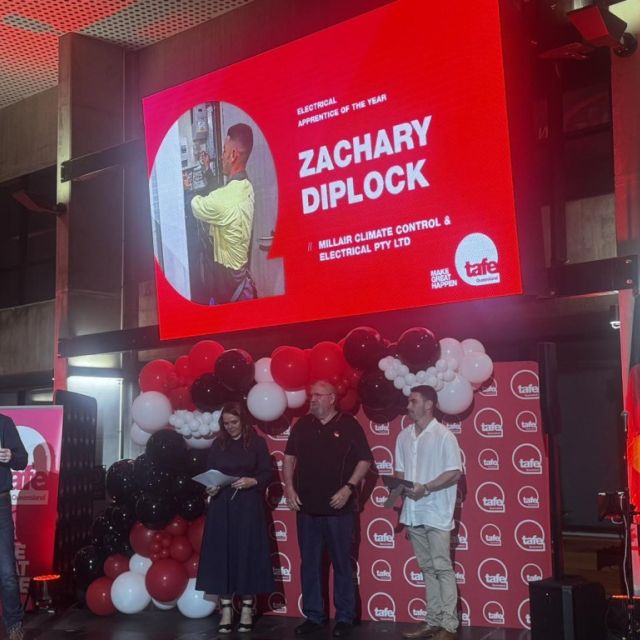 Zachary Diplock Named Electrical Apprentice of the Year